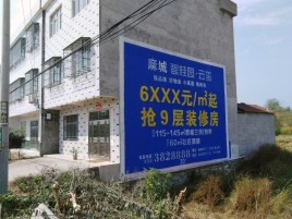 富源墙体广告质量分析